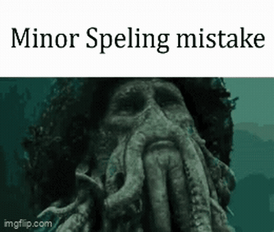 Squid With Minor Spelling Mistake GIF