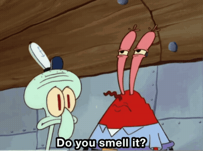 Squidward And Mr. Krabs Talking GIF