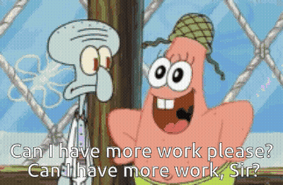 Squidward And Patrick Talking GIF