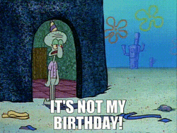 Squidward Birthday Meme GIF