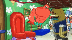 Squidward Dancing In A House Party GIF