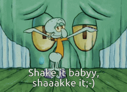 Squidward Dancing Shake It Baby Shake It GIF