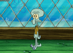 Squidward Disposing Brain Meme GIF