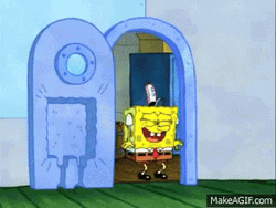Squidward Falling To The Floor GIF