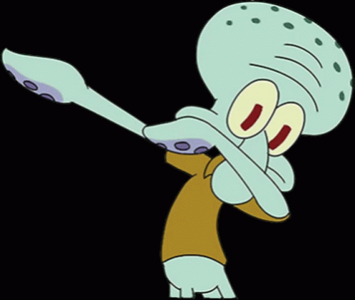 Squidward From Spongebob Doing A Dab GIF