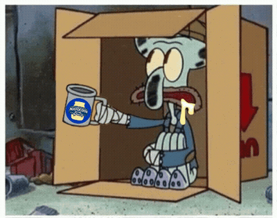 Squidward From Spongebob Is Holding A Mug That Says Nashville GIF