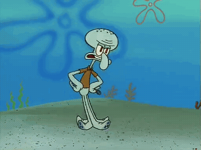 Squidward From SpongeBob SquarePants Big Belly GIF