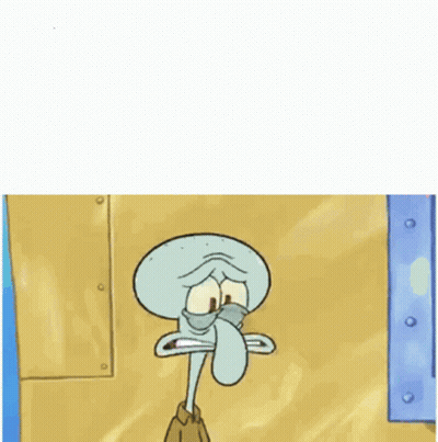 Squidward From SpongeBob SquarePants Holding Purple Brain GIF
