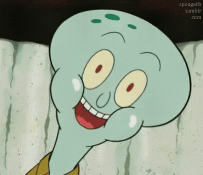 Squidward From Spongebob Squarepants Is Making A Funny Face . GIF