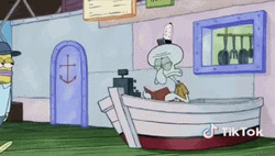 Squidward Funny Butt Drill GIF
