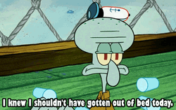 Squidward Future Bad Day SpongeBob GIF