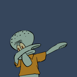 Squidward Future Dab Pose GIF