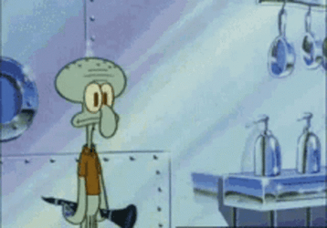 Squidward Future Exaggerated Work Out GIF