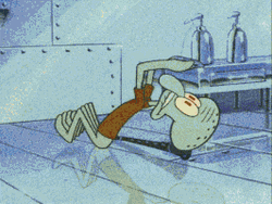 Squidward Future Melodramatic Sit Ups GIF