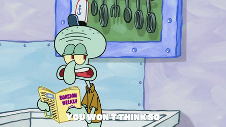 Squidward Future Mocking Mr Krabs  GIF