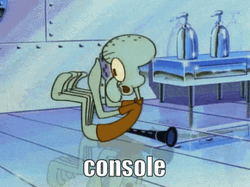 Squidward Future Sit Ups Console Meme GIF