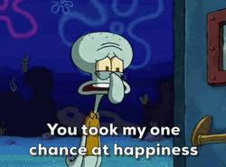 Squidward Heartbreak GIF