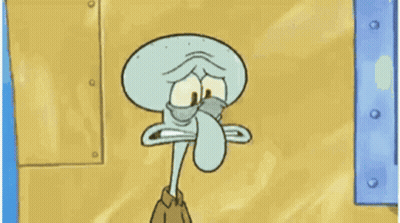 Squidward Holding Brain GIF