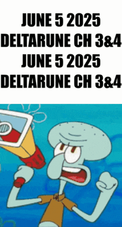 Squidward Holding Megaphone June 5 2025 GIF