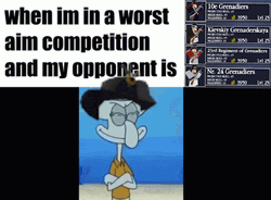 Squidward In Bad Aim Competition GIF