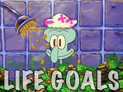 Squidward Life Goals GIF