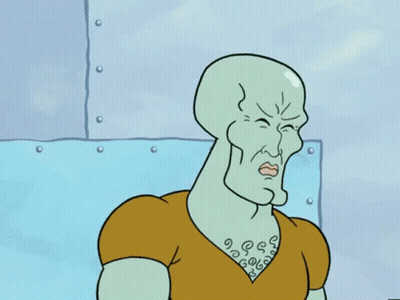 Squidward Making A Funny Face GIF