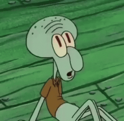 Squidward Making Funny Face With Tongue Out GIF
