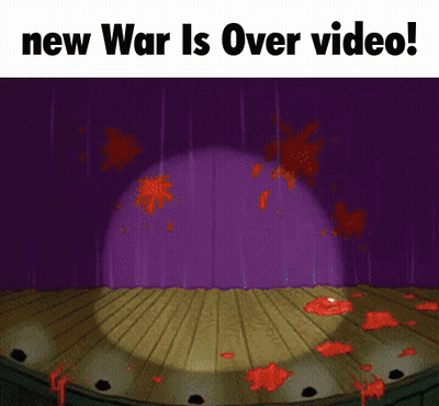 Squidward On Stage New War Is Over Video GIF