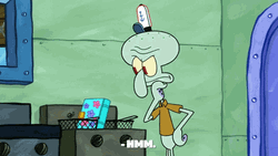 Squidward Opening Recipe Book Of Spongebob GIF