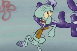 Squidward Outdoor Dancing GIF