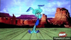 Squidward Performing Ballet GIF