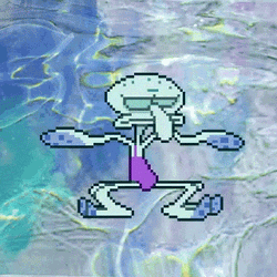 Squidward Playful Wiggle GIF