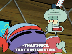 Squidward Reading Book Thats Nice GIF