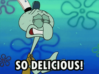 Squidward Saying So Delicious GIF
