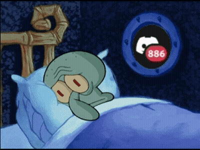 Squidward Sleeping In Bed With 886 GIF
