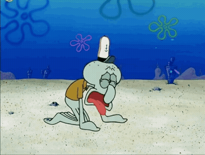 Squidward SpongeBob SquarePants Crying GIF