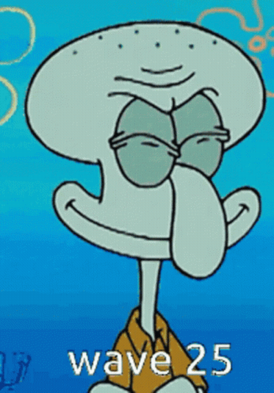 Squidward SpongeBob SquarePants Wave 25 GIF