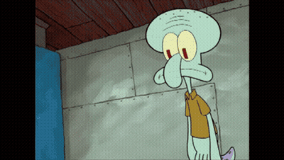 Squidward Standing In Room GIF