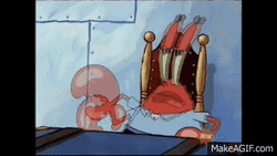 Squidward Talking With Mr. Krabs GIF