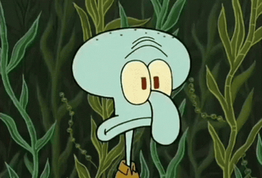 Squidward Tentacles Falling To The Ground GIF
