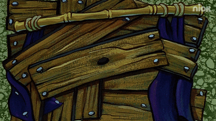 Squidward Tentacles Running Away From SpongeBob GIF