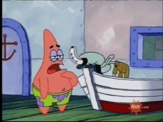 Squidward Tentacles Slamming Face On Cash Register GIF