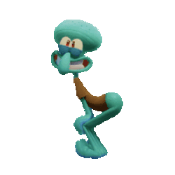 Squidward Twerking Sticker GIF
