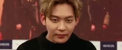 Squinting Korean Popstar Xeno T GIF