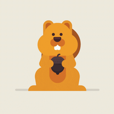 Squirrel Holding Acorn In Mouth GIF