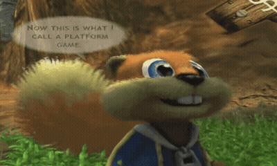 Squirrel Saying Now This Is What I Call A Platform Game GIF
