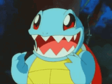Squirtle Biting His Teeth