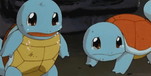 Squirtle Blastoise Pokemon Crying GIF