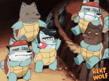 Squirtle Gang Edited To Rekt Wolf