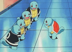 Squirtle Squad Tail Five Hug GIF